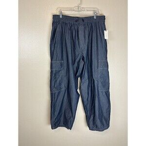 Anthropologie Blue Wide Leg Pants